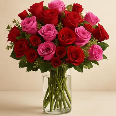 Dozen True Romance Roses